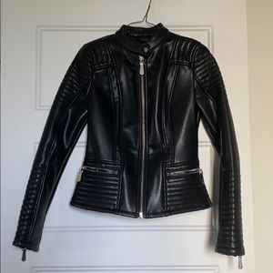 Guess Faux Leather Biker Jacket